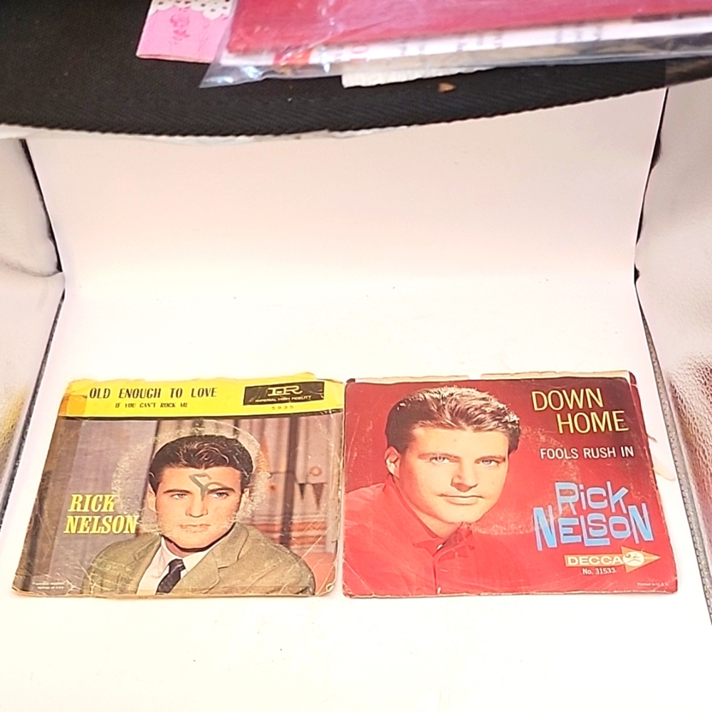 Vintage 1960's Rick Nelson 45 7 " Record Sleeves (Sleeves Only)